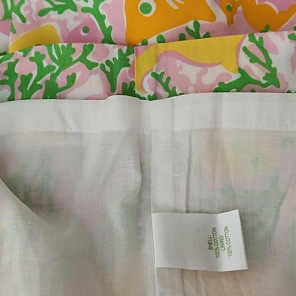 Lilly Pulitzer Womens  Coastal Corral  Fish and sea Horse Print  Skirt Size 6 - Picture 13 of 16